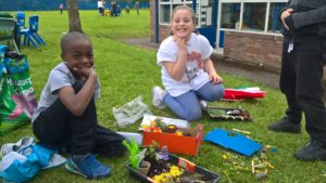 Kids enjoying Outdoor Classroom Day at Eco-Schools