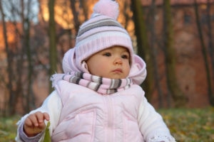 Young girl outdoors autumn